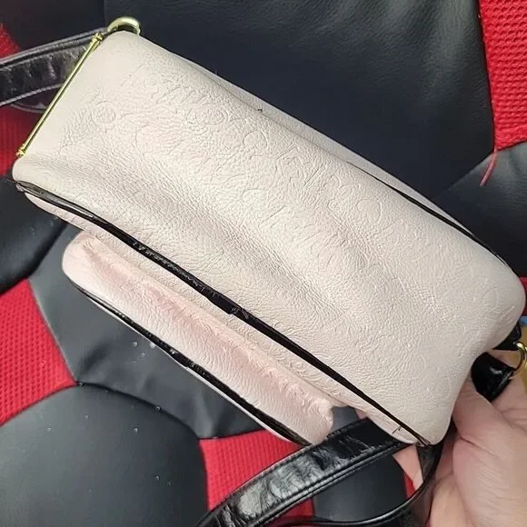 Betsey Johnson Mini Backpack Handbag Pink with Black Bow - Picture 7 of 12